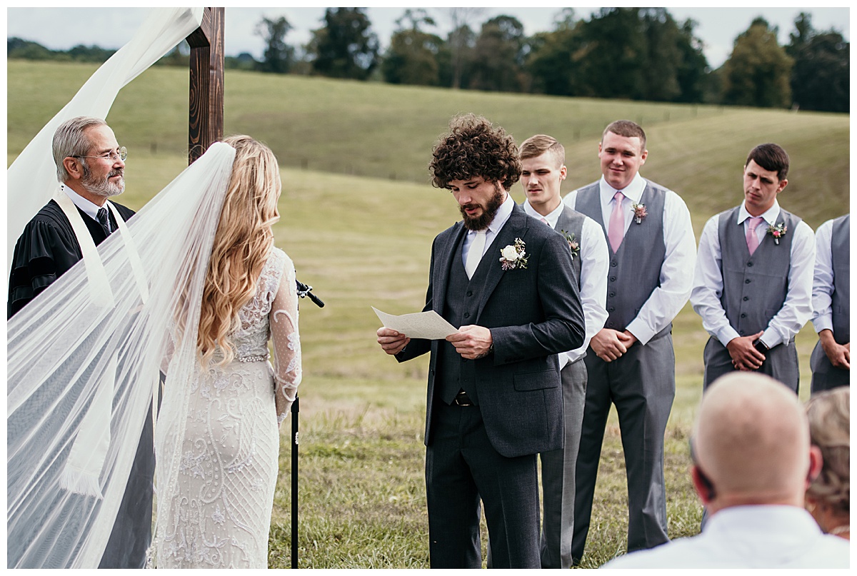Ceremony at The Emerald Hill, NC Wedding Photographer