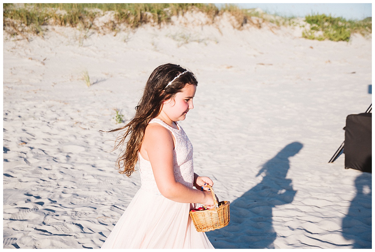 Beach Wedding Flower Girl