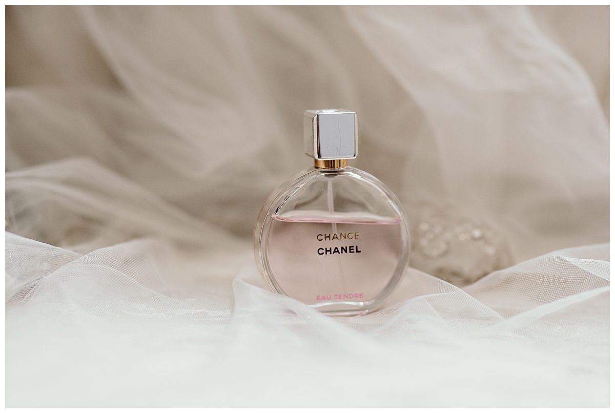 Chanel perfume on the wedding day