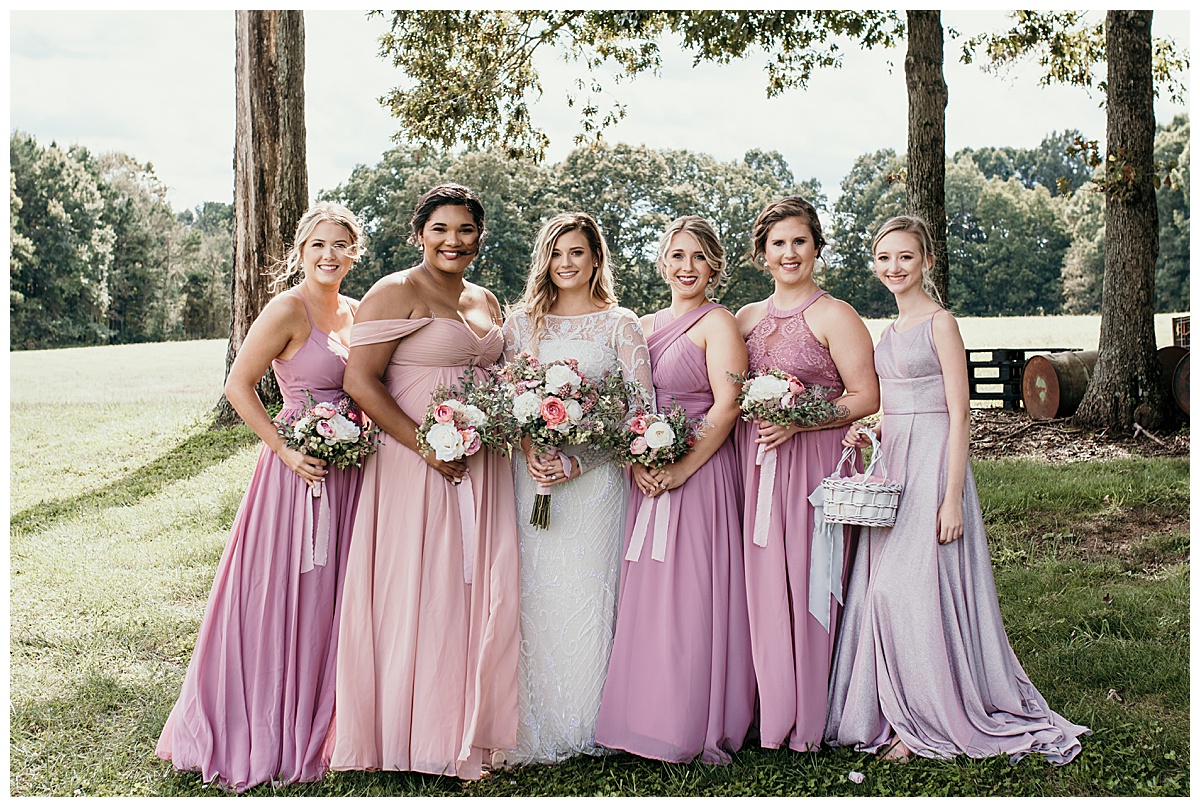 Bridesmaids, NC Wedding Photographer at The Emerald Hill