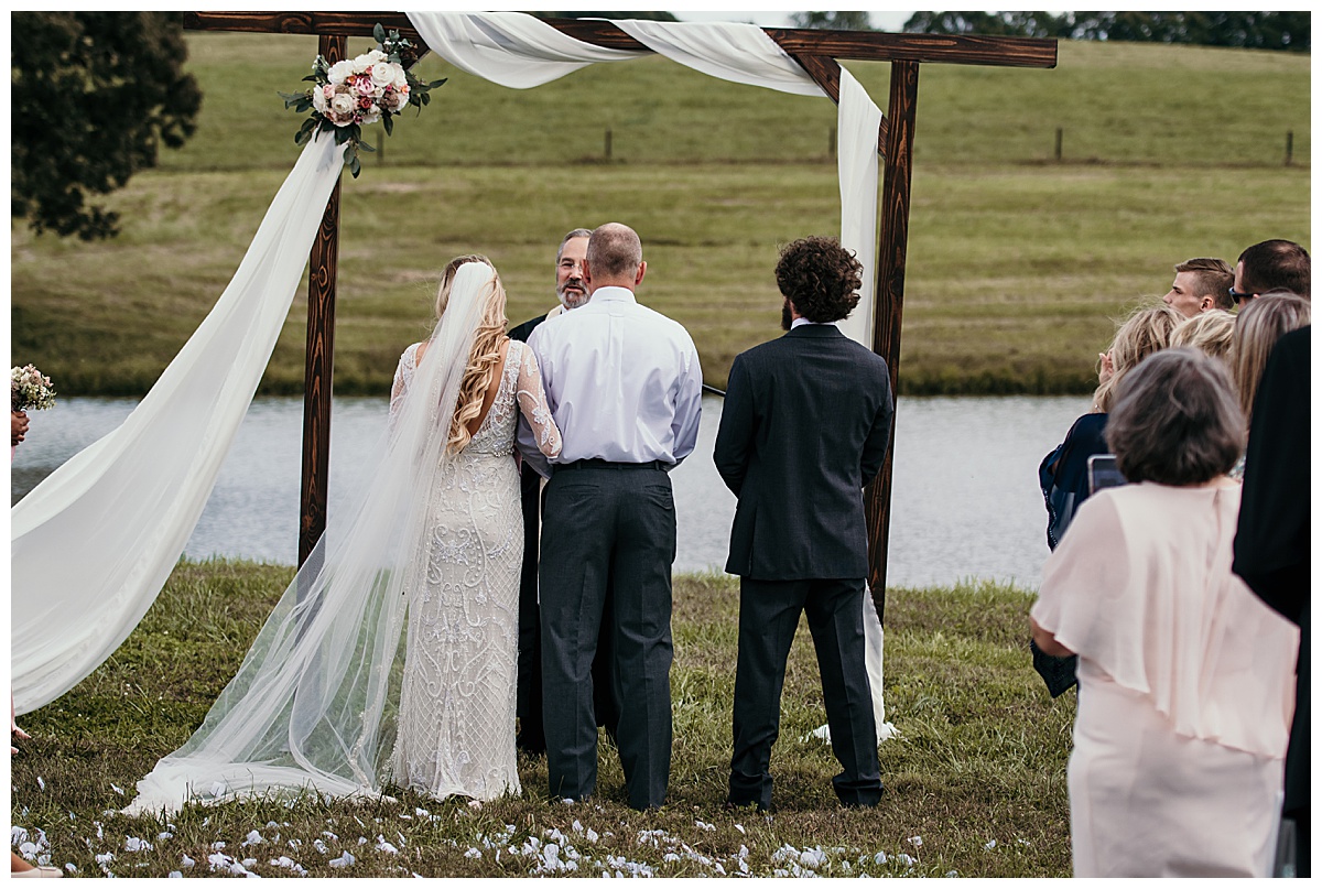 Ceremony at The Emerald Hill, NC Wedding Photographer