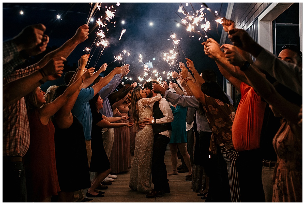 Emerald Hill Wedding Sparkler Exit