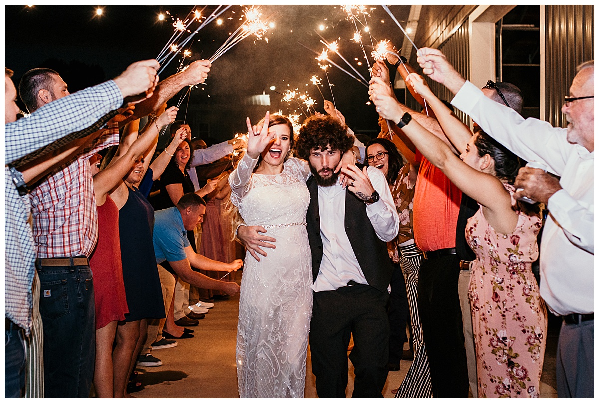 Emerald Hill Wedding Sparkler Exit