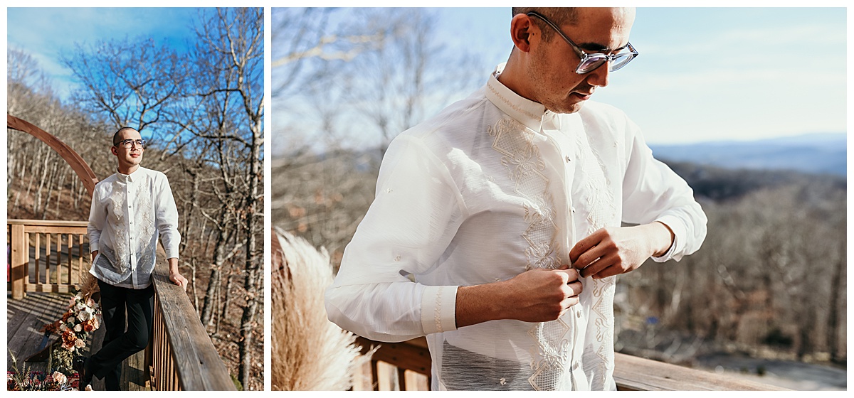 Groom details Boone, NC, West Jefferson, NC wedding