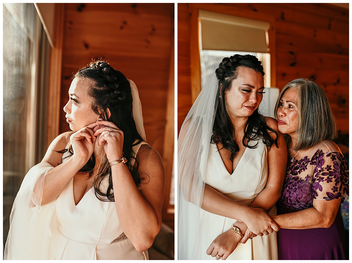 Mother and daughter Boone, NC wedding